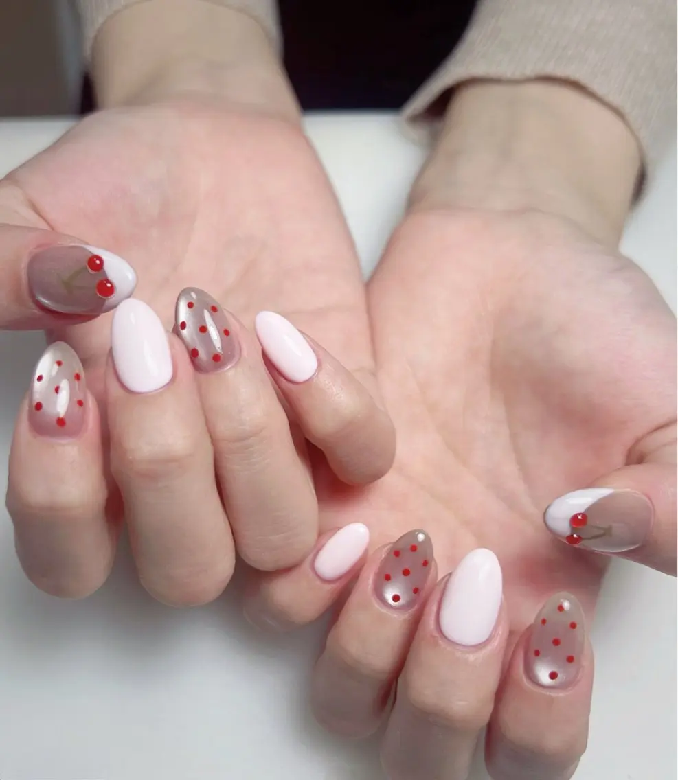 ネイル オーロラネイル 長さ出し フットネイル 韓国ネイル ラメ(グリッター) ハンドネイル 👍thumbs up nail👍のネイルデザイン