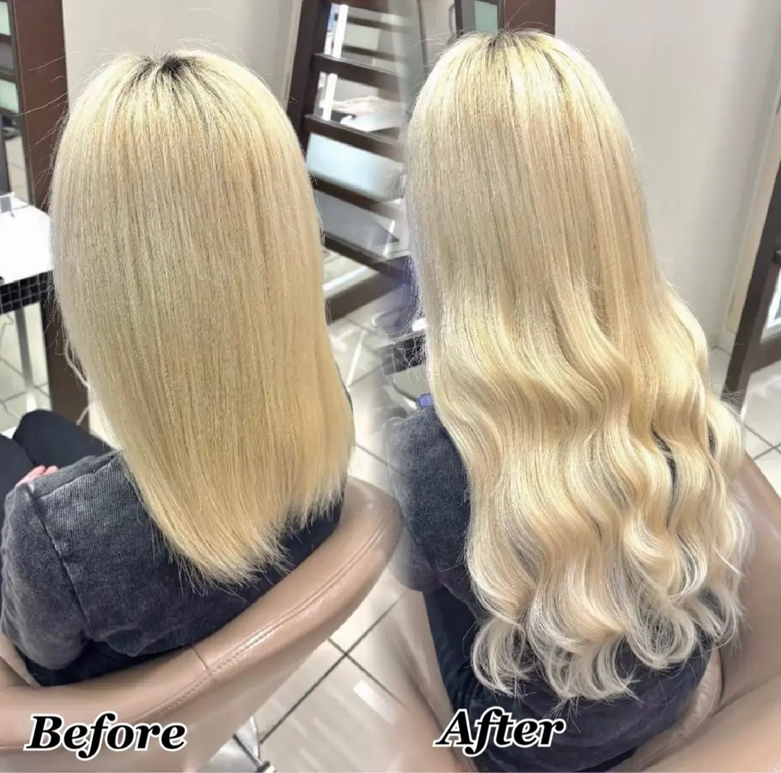エクステ ヘアメ🎀ハイトーン 🩵エクステ🪄しほのヘアスタイル