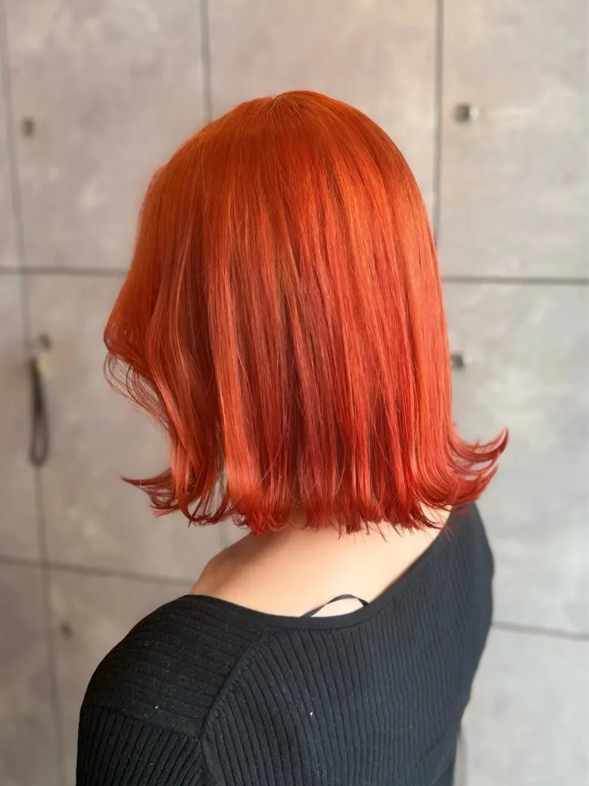 ミディアム カラー ヘアアレンジ ヘアカラー トリートメント ヘアセット 🎀ハイトーン・艶 カラー HANA🎀のヘアスタイル