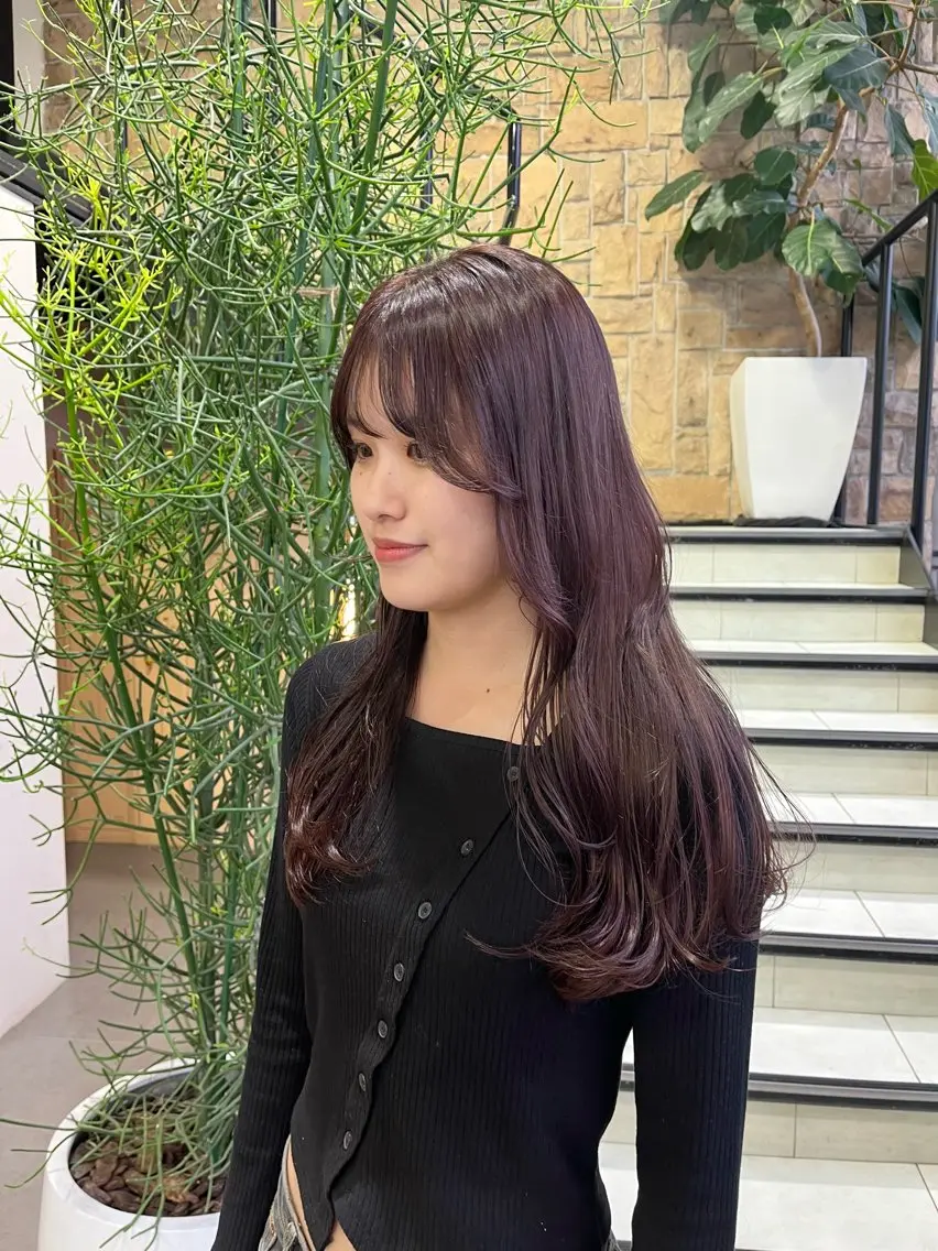 ロング カラー 海外girl🤎 透明感ベージュmaoのヘアスタイル