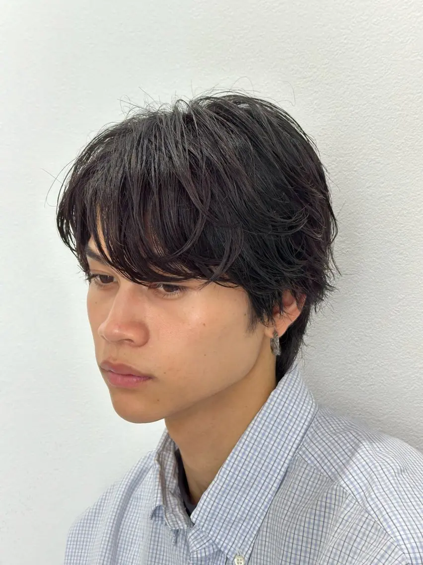 ショート パーマ メンズ カット パーマ ユウ🪄 パーマ指名No1のヘアスタイル