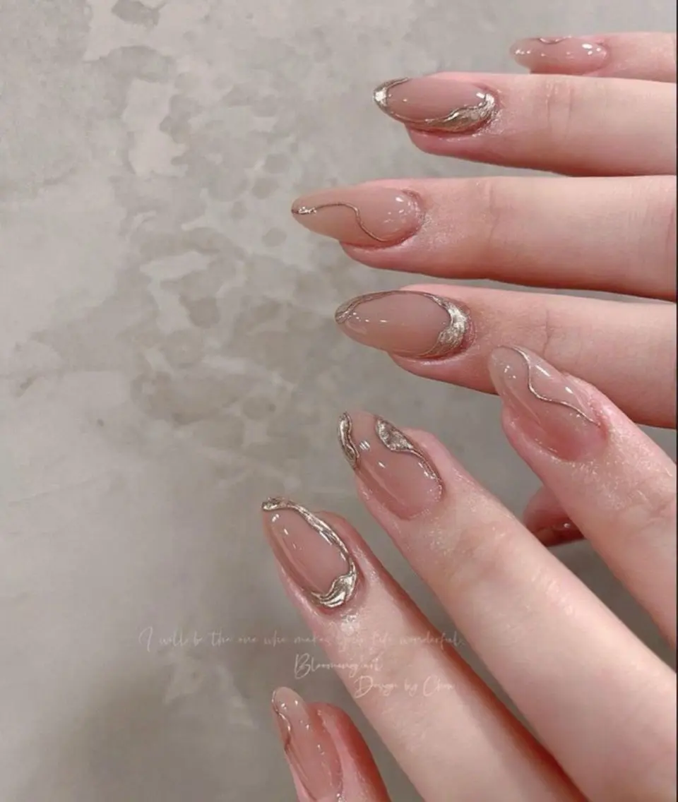 ネイル アートネイル フレンチネイル ジェルネイル 持ち込み ニュアンスネイル ANA.CHUO 本川越店舗のネイルデザイン