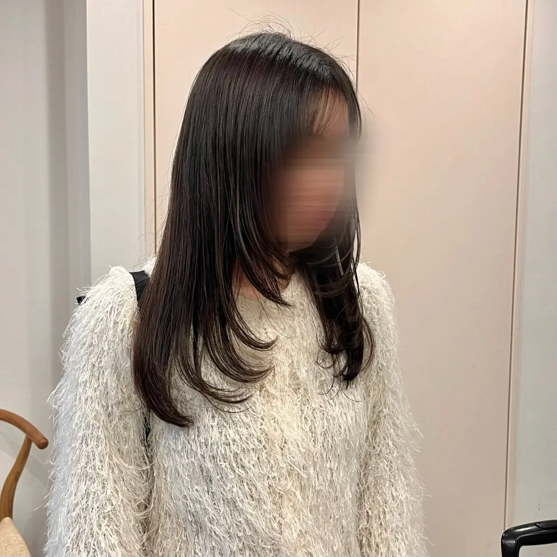 セミロング 冨井 ほのかのヘアスタイル