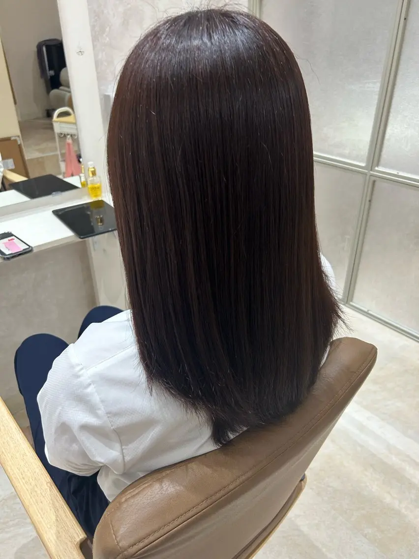 ミディアム カラー ヘアカラー トリートメント ヘアセット 💙まこと💙艶 カラー(Rico)のヘアスタイル