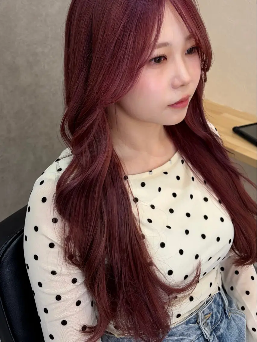 ロング カラー ヘアカラー 🎀透明感カラー /ケアブリーチ🎀のヘアスタイル