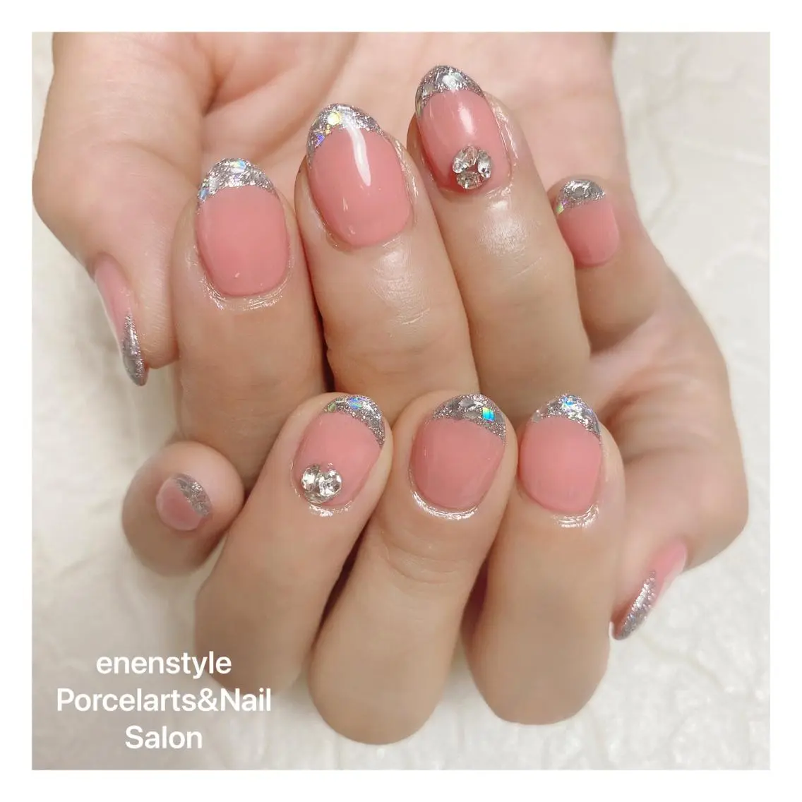 ミディアム ネイル 🐾enen style 🐾のネイルデザイン