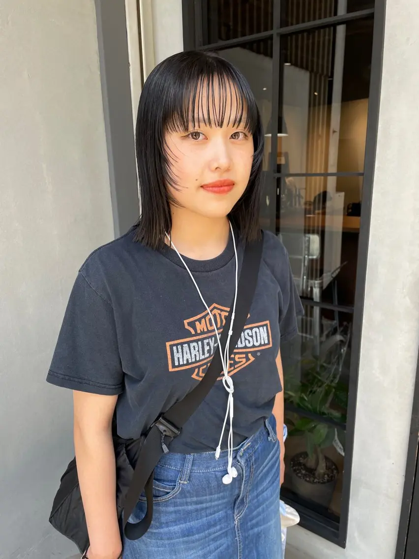 ミディアム 顔周りカット ヘアカラー fubuki🪷 似合わせカットカラーのヘアスタイル