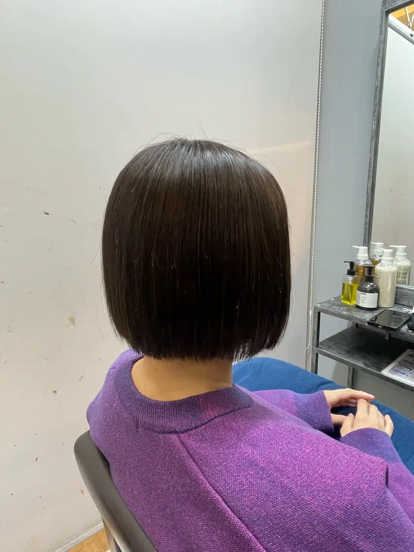 ミディアム 佐藤 菜穂のヘアスタイル