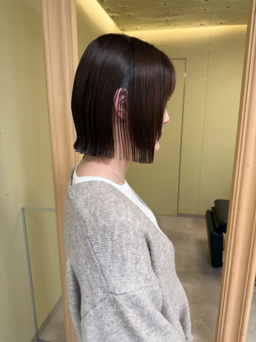 ショート カット 縮毛矯正 トリートメント 伶風/ ボブのヘアスタイル