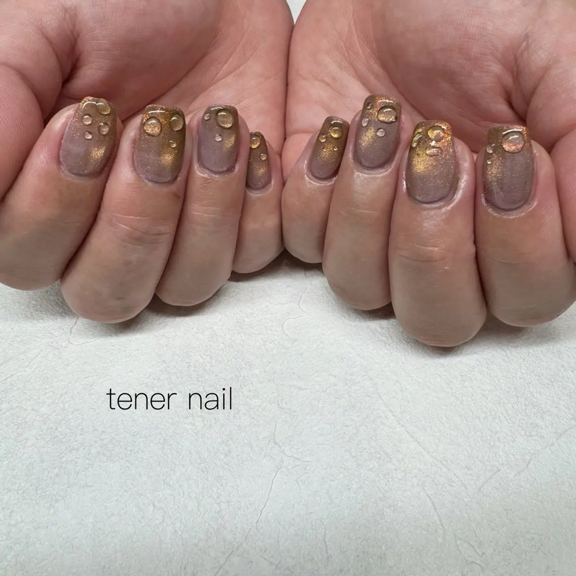 ネイル オーロラネイル マグネットネイル ハンドネイル テネルネイル tener nailのネイルデザイン