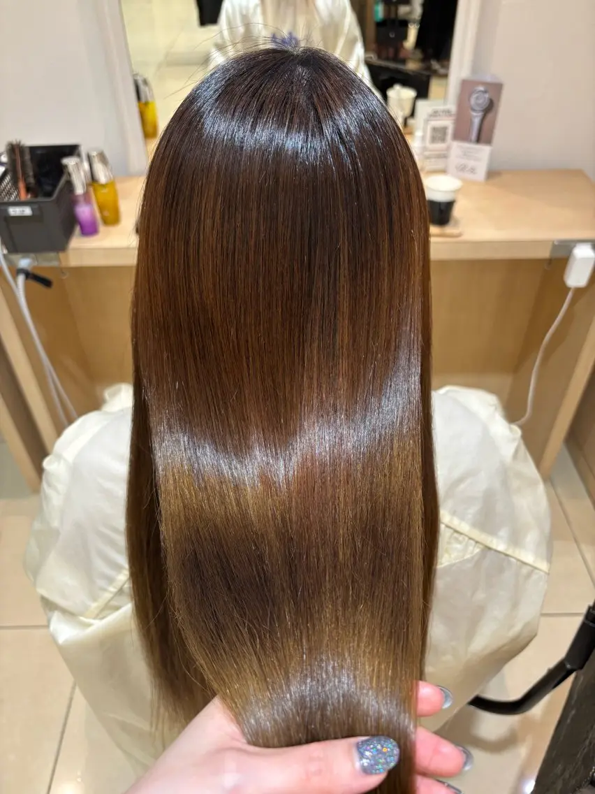 ロング パーマ 縮毛矯正 🌙Ash中目黒 坪内沙月🌙のヘアスタイル