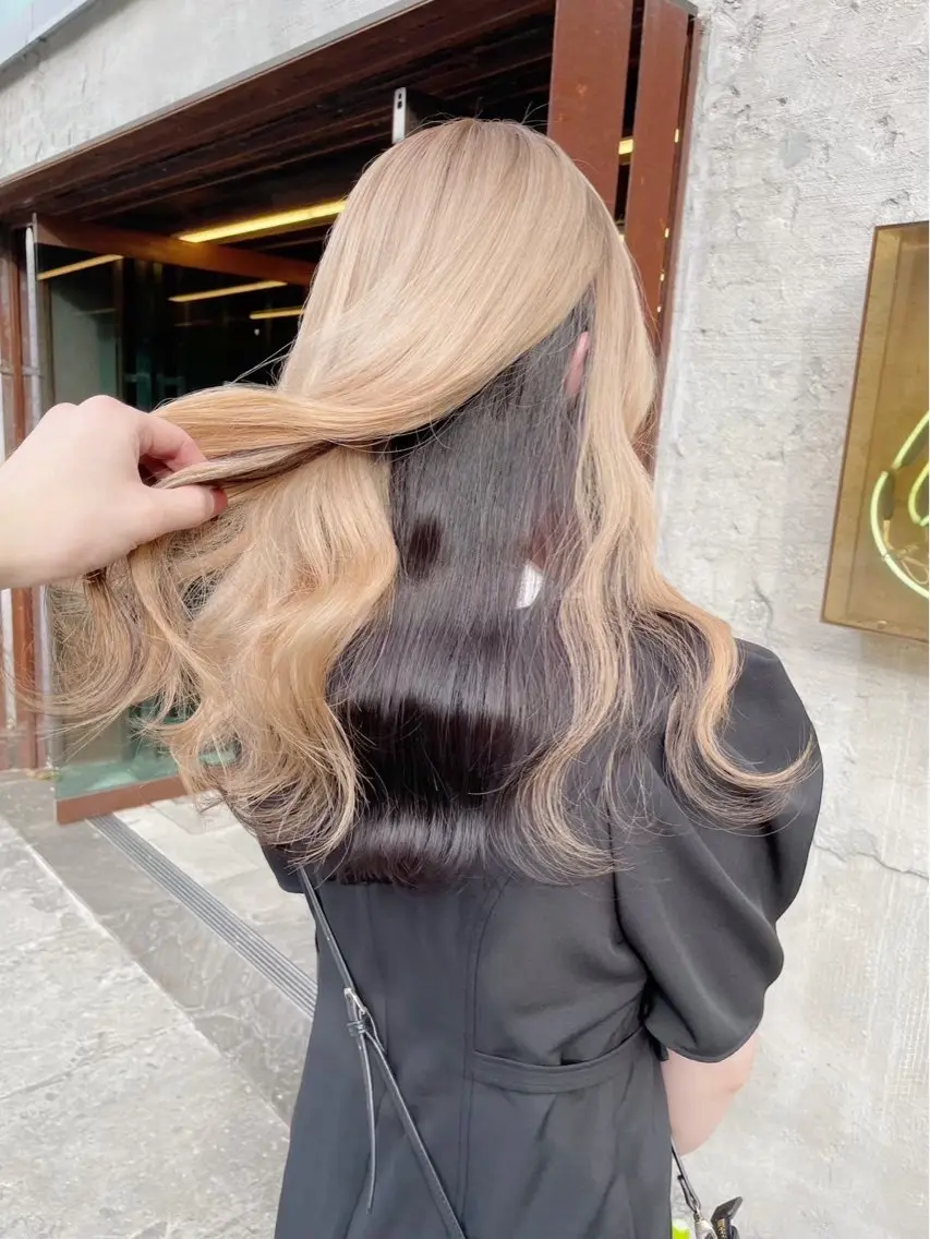 セミロング ヘアカラー Riko🐰💗/ モテ艶髪《本厚木》のヘアスタイル
