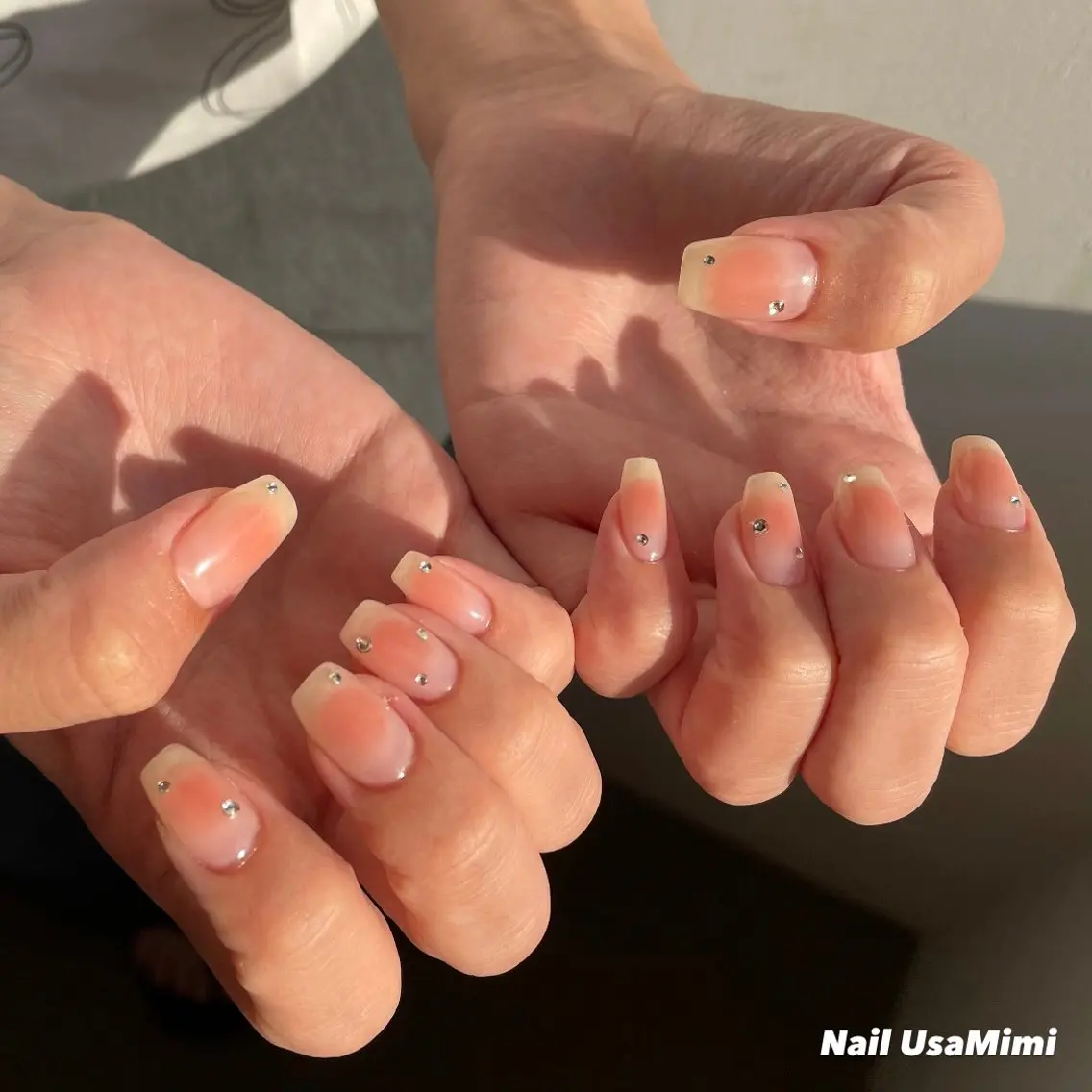 ネイル チークネイル 本町ネイルNail UsaMimiのネイルデザイン