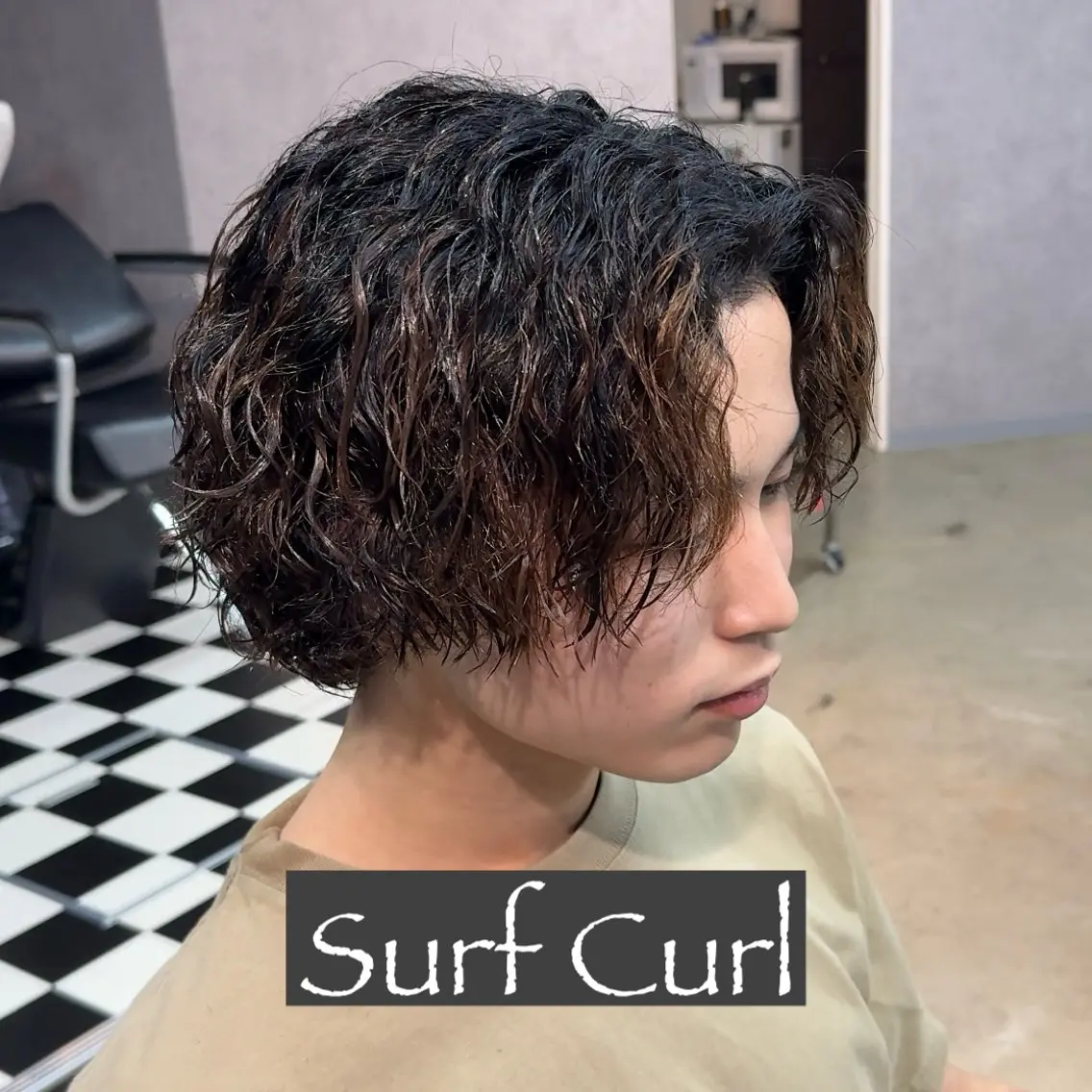 ミディアム パーマ ヘアアレンジ メンズ MENIN メンズ サロン 望月 涼太のヘアスタイル