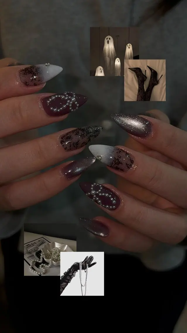 ネイル マグネットネイル ハンドネイル nué nail 【halu】のネイルデザイン