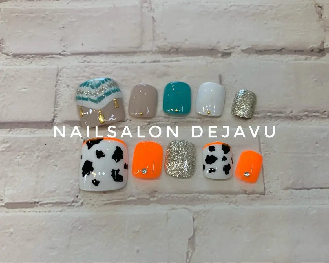 キッズ ネイル フットネイル Nailsalon Dejavuのネイルデザイン