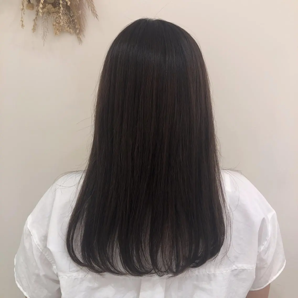 セミロング 縮毛矯正 cyan SANAMIのヘアスタイル