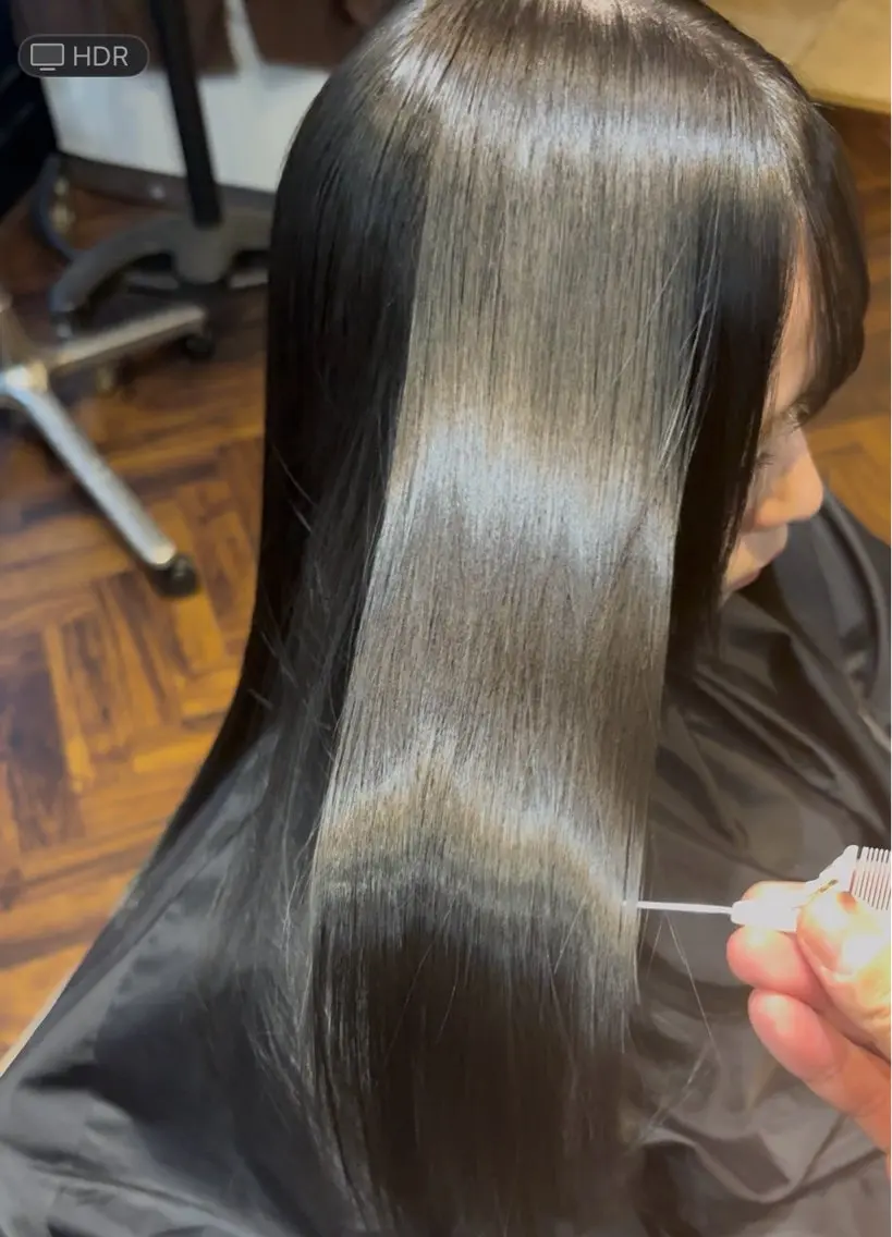 セミロング 髪質改善 トリートメント カット ヘアカラー トリートメント 新宿/髪質改善✨ 透明感カラー/須田のヘアスタイル
