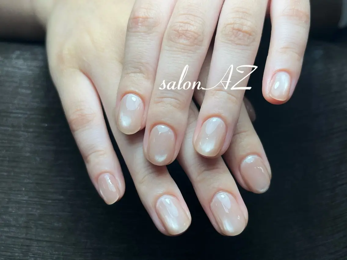 ネイル アートネイル 長さ出し フットネイル フレンチネイル ジェルネイル ハンドネイル salon AZのネイルデザイン