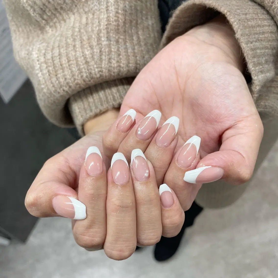 【オフ有り】🎀フレンチネイル🎀川越／パラジェル人気店の写真