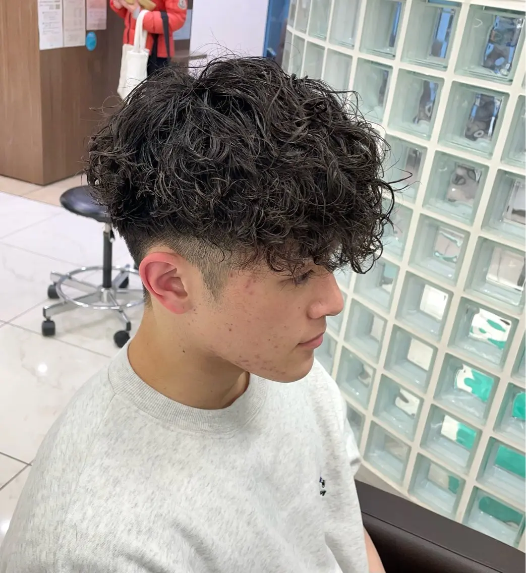 ショート パーマ メンズ カット パーマ 【メンズ特化】 池田大成✂︎のヘアスタイル
