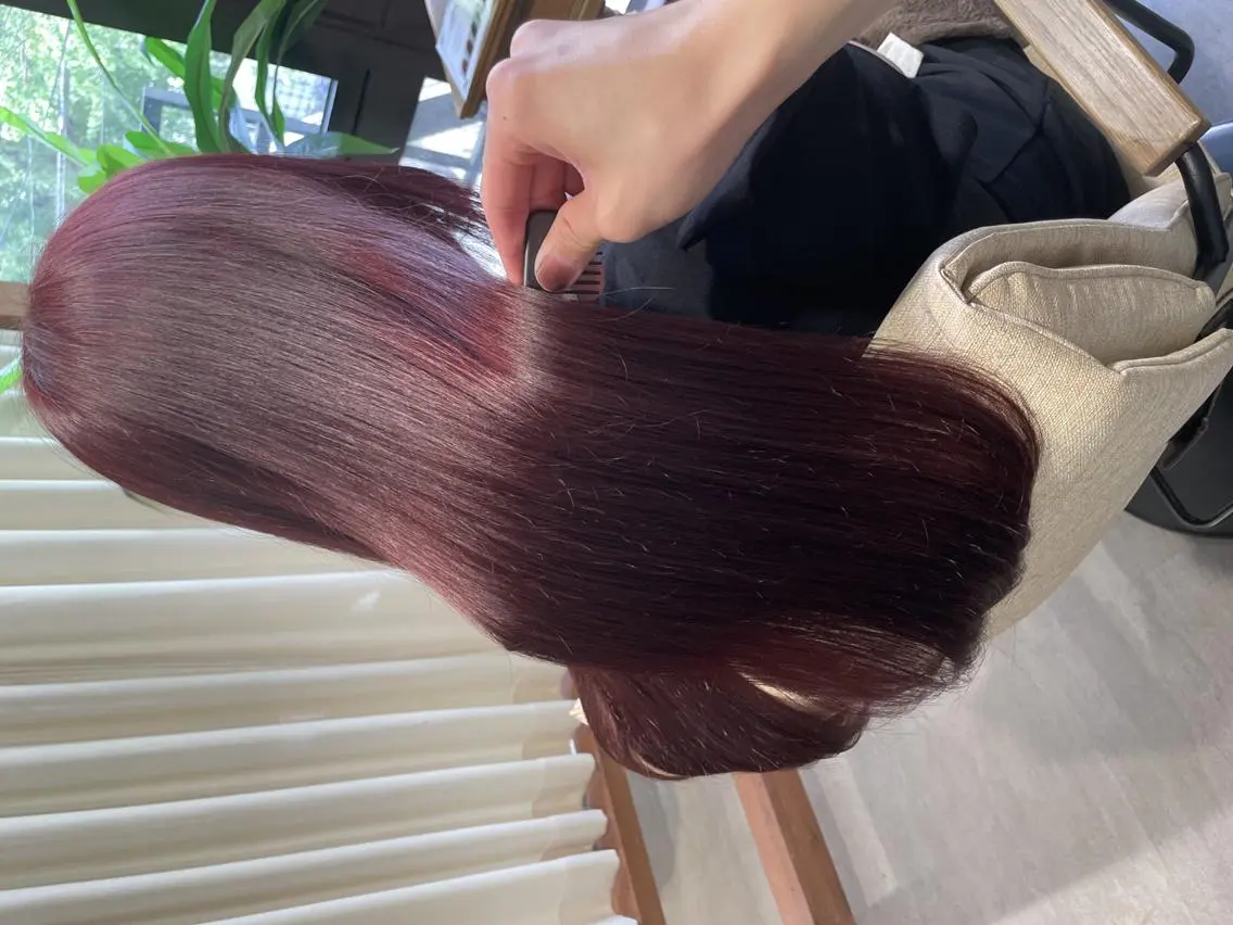 透明感をご提供❣️ブリーチなしダブルカラー+コタトリートメント　¥7700の写真