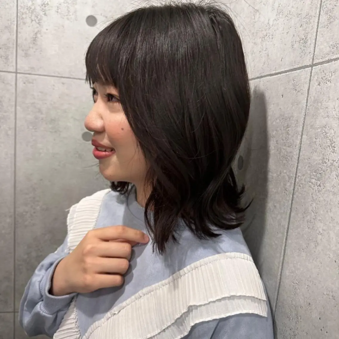 ミディアム ボブ レイヤーカット 外ハネヘア ❇️安達 優心❇️ レイヤー/艶髪特化のヘアスタイル