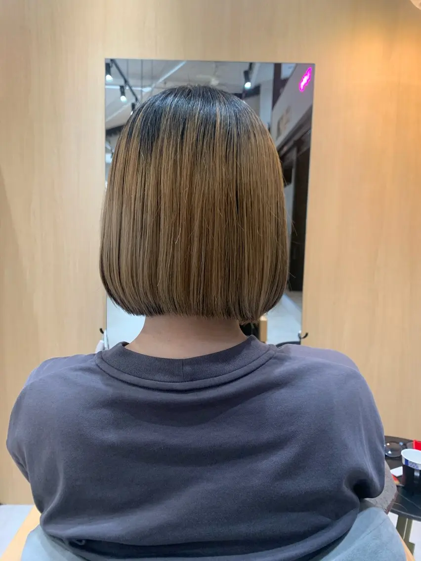 ショート 縮毛矯正 カット 縮毛矯正 本多 永佳のヘアスタイル