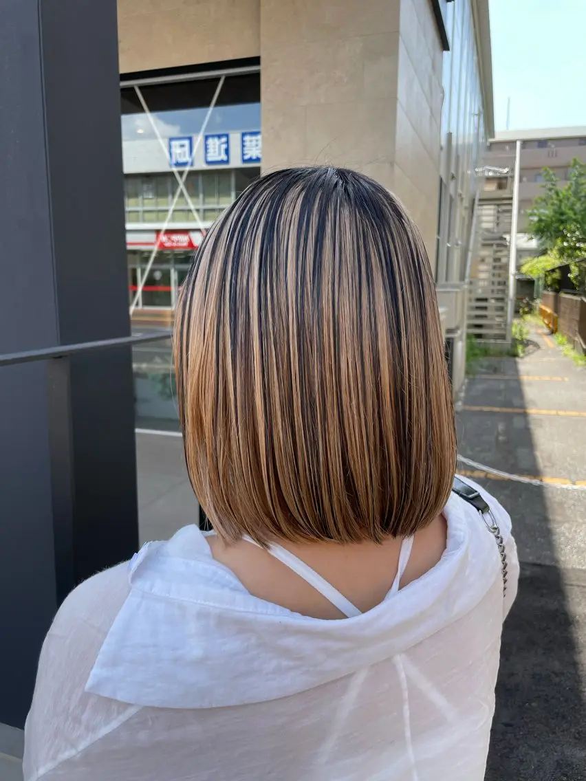 ミディアム カラー ベージュカラー ミルクティーベージュ トリートメント 横山 亮太のヘアスタイル