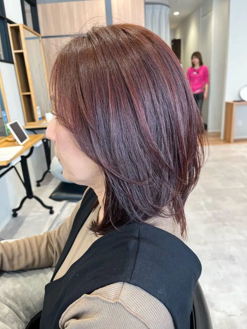 ミディアム うる艶カラー asukaのヘアスタイル