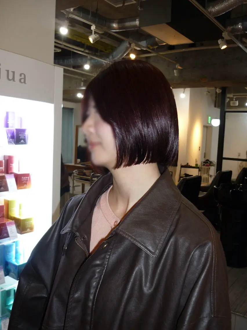 ショート カラー ブリーチ ラベンダーカラー ラベンダーピンク ブリーチなしカラー ピンクカラー マツオカ マコのヘアスタイル