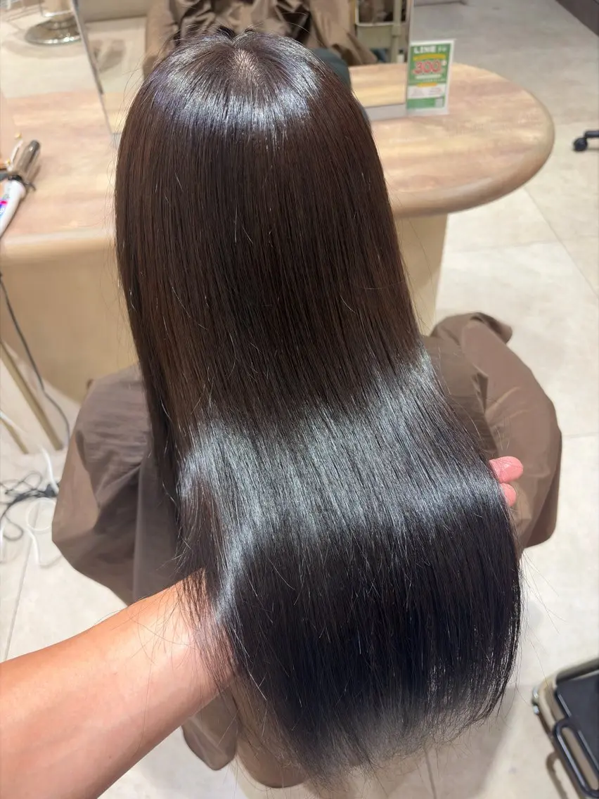 ミディアム カラー ヘアカラー トリートメント ✨艶カラー 渋谷 ✨優大のヘアスタイル