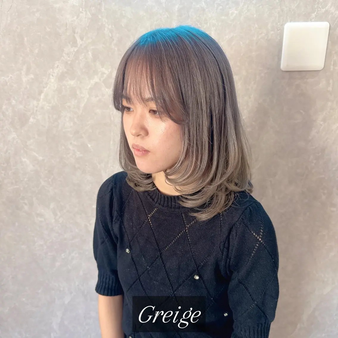 セミロング カラー バレイヤージュ ブリーチ ケアブリーチ ダブルカラー イヤリングカラー ヘアカラー トリートメント ブリーチの神 KYONのその他イメージ