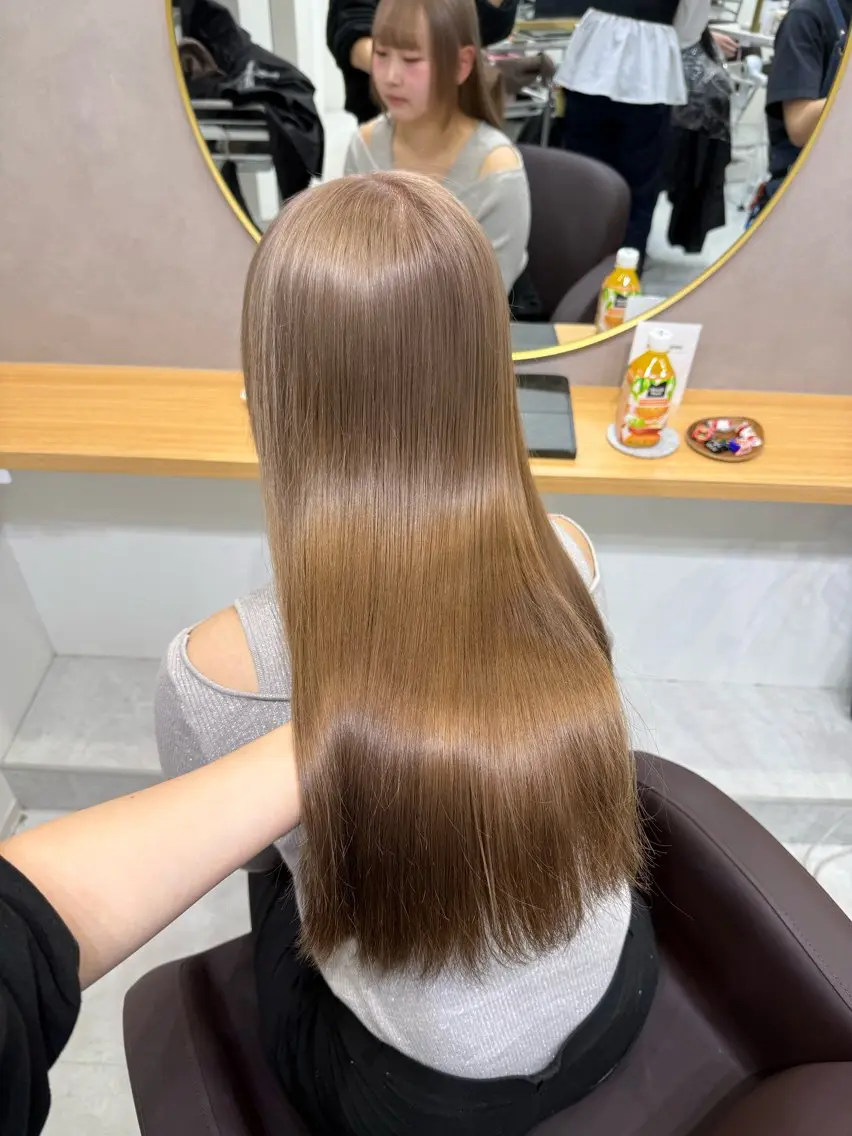 ロング カラー ヘアアレンジ ヘアカラー トリートメント ヘアセット 💗横浜美容室 💗HARUNAのヘアスタイル