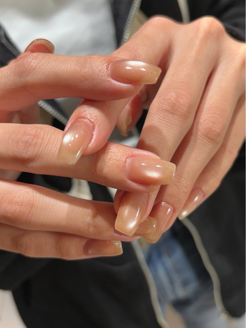 ネイル オフィスネイル ピンク ピンクベージュ ハンドネイル lou nailのネイルデザイン