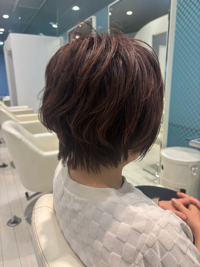 ショート ショートボブ ボブ ショートヘア カット ヘアカラー 鬼澤 なお子のヘアスタイル