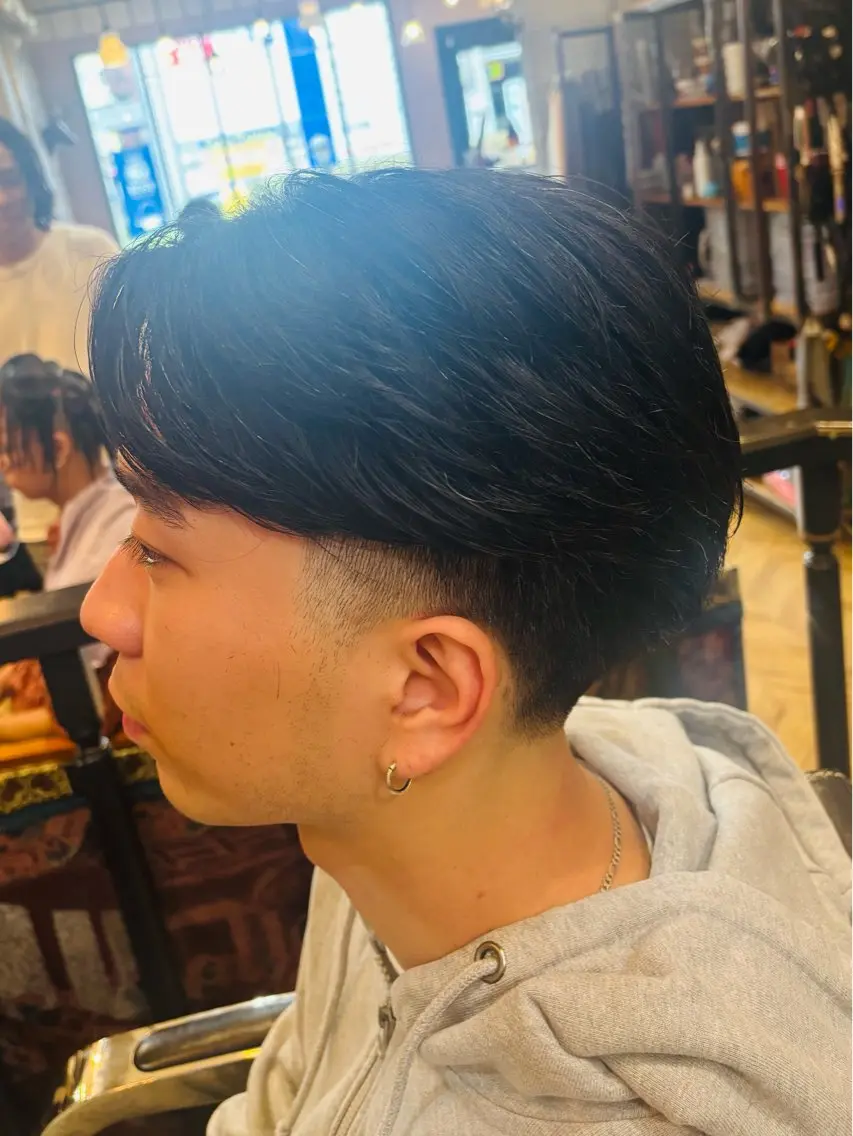 メンズ センターパート モデル募集 YASUTOのヘアスタイル