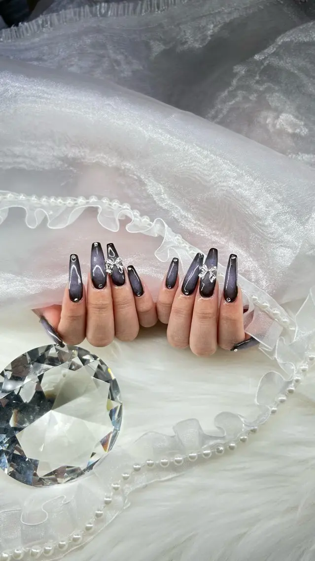 ネイル リボン ハンドネイル Li'a nail.のネイルデザイン