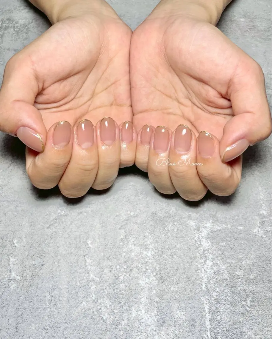ネイル ラメ(グリッター) ハンドネイル ハンドケア nail salon Blue Moonのネイルデザイン