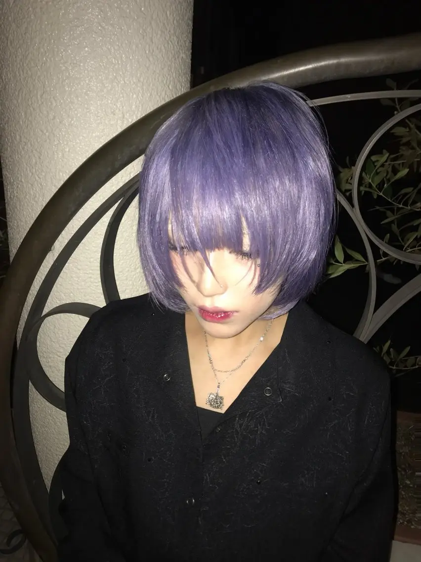 ショート カラー シルバー ヘアカラー トリートメント ヘッドスパ ヘアセット HARUNA/原宿/ デザイン/カットのヘアスタイル