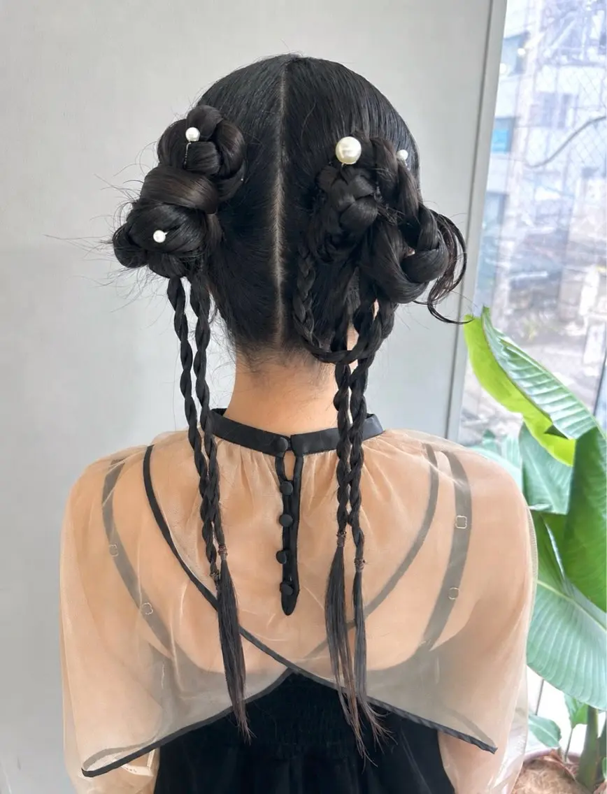 ロング ヘアセット 髪質改善カラー/ 透明感カラー🫧のヘアスタイル