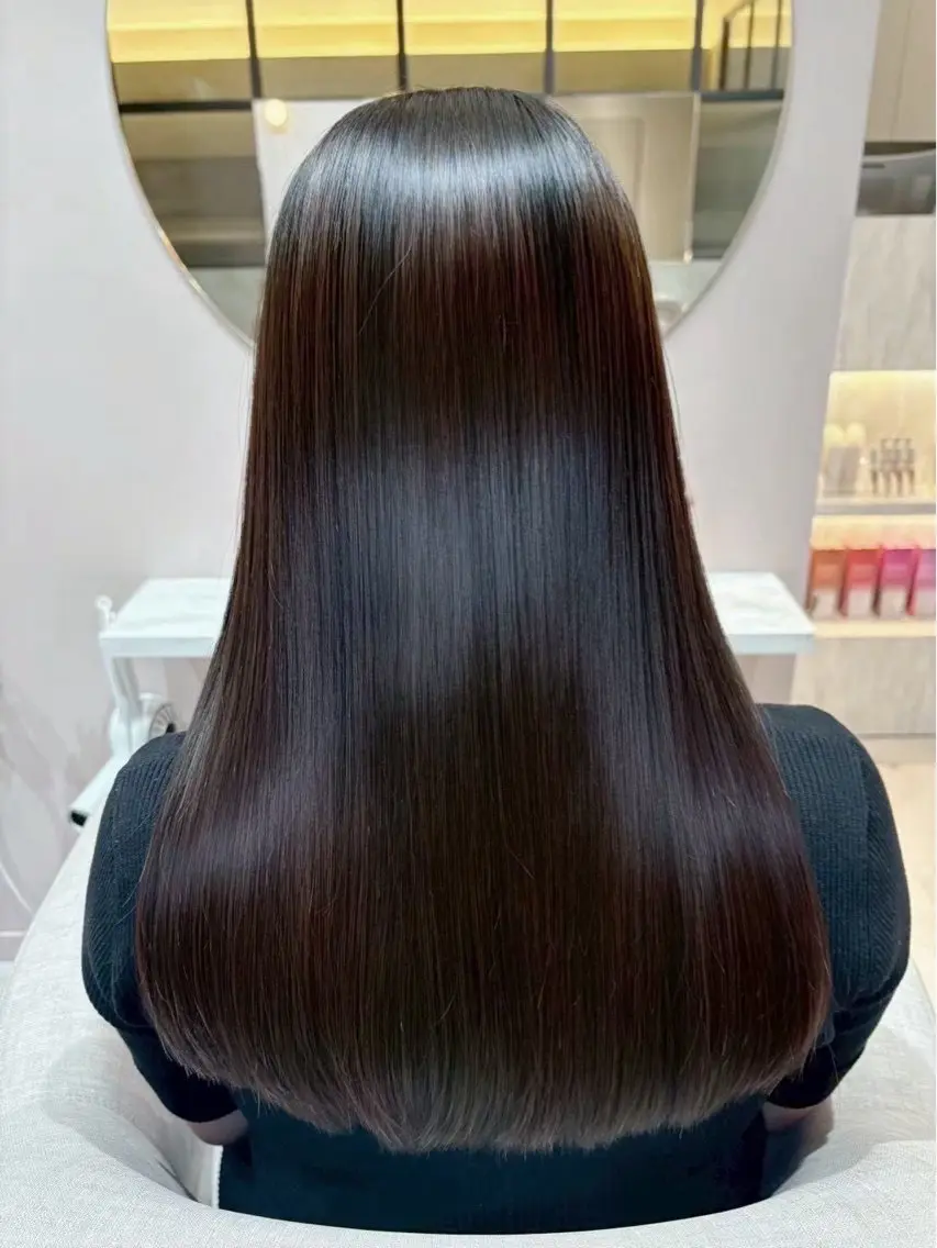 ロング 縮毛矯正 🫧ナチュラル矯正 /カラー🫧あやりのヘアスタイル