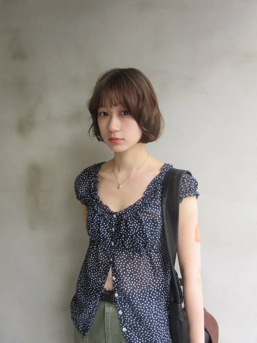 ショート カット ヘアカラー 藤井 紀香のヘアスタイル