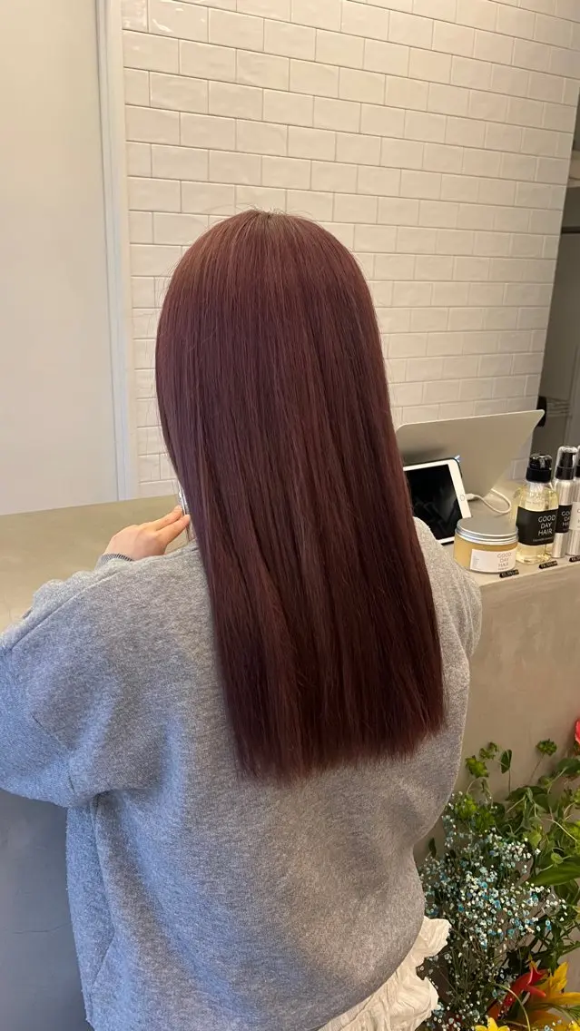 ブリーチ+ワンカラーの写真