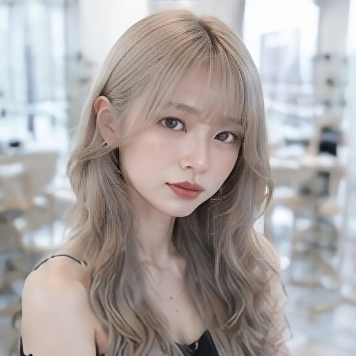 ロング カラー 縮毛矯正/レイヤー/ 前髪カット/おばかんのヘアスタイル
