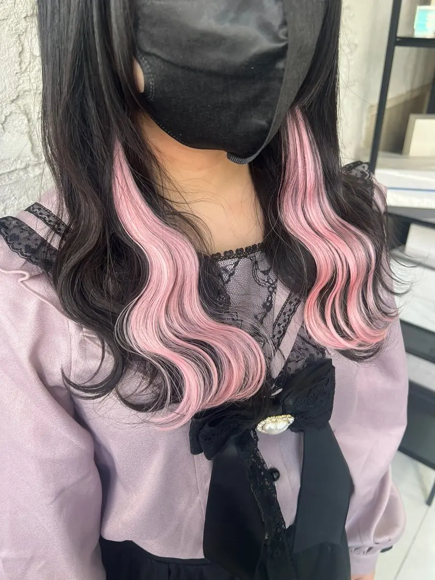セミロング エクステ エクステ＆艶カラー 🎀YURINA🎀のヘアスタイル