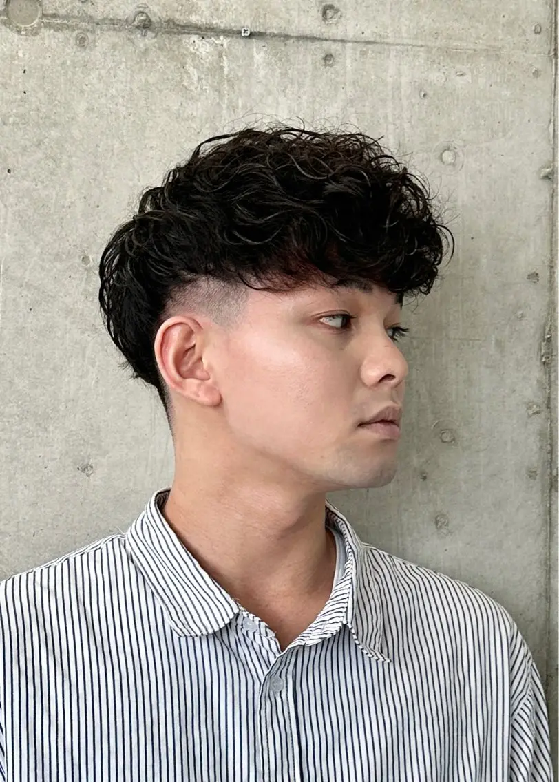 パーマ メンズ 中原 祥太のヘアスタイル