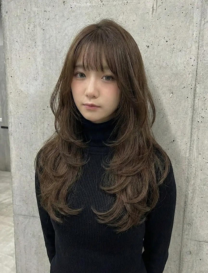 ロング 宝塚南口徒歩2分 ルイスのヘアスタイル