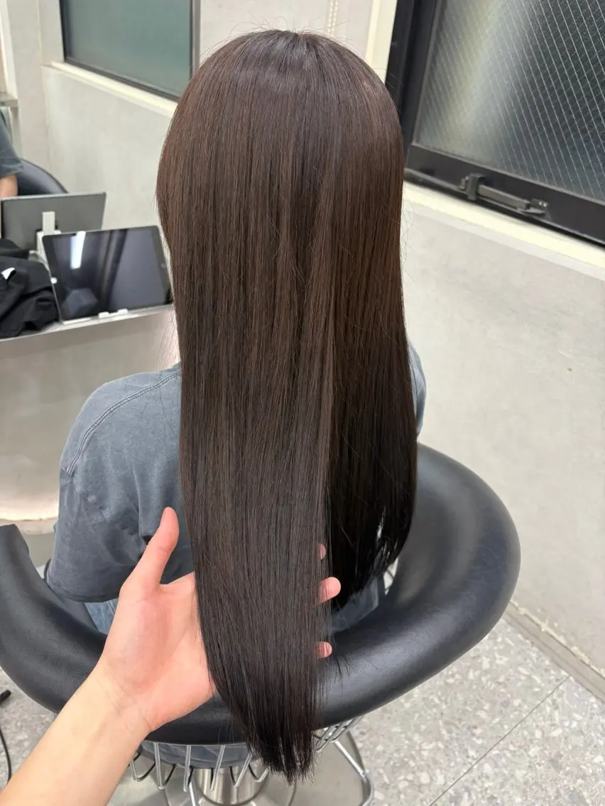 ロング 韓国風ヘア レイヤーカット Yuta✂︎ 韓国レイヤー🪽のヘアスタイル