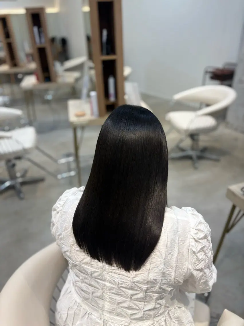 セミロング トリートメント ﾊﾙﾅ🌸 髪質改善のヘアスタイル